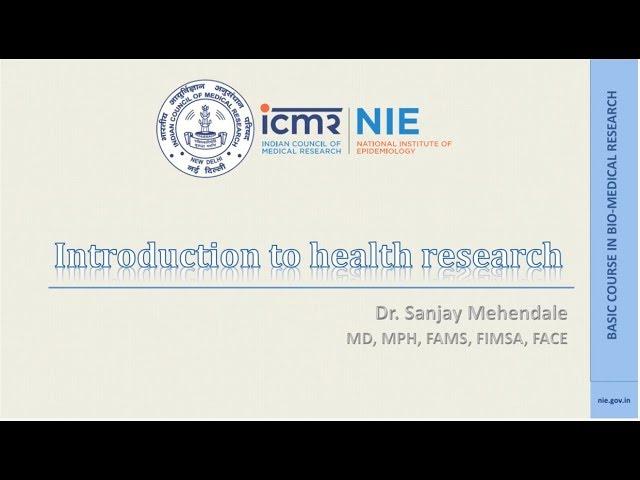 01 Introduction to health research