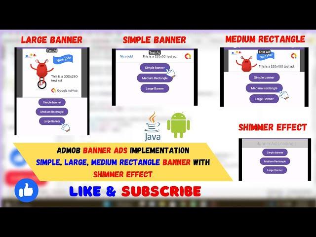 How to Implement Google AdMob Banner Ads in Android Studio | Java | Easy Implementation Guide