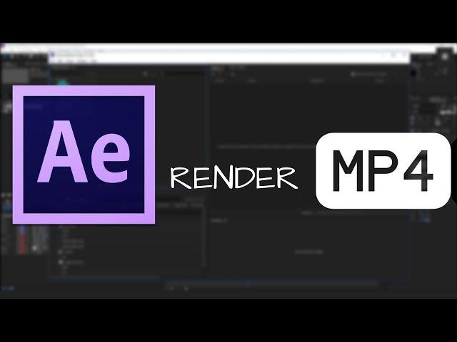 How to Render the video in MP4 Formate in After Effects CC 2018 in Windows 7/8/10 pc (Easy Tutorial)