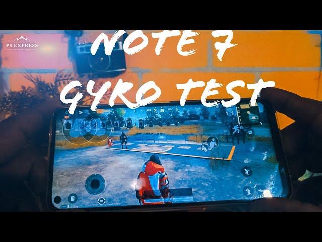 Infinix Note 7 Gyroscope Test in PUBG Mobile | Delay In Gyro