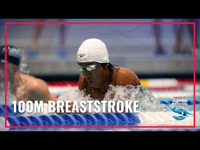 Nick Mahabir Takes 1st in 100M Breaststroke | 2022 Speedo Junior National Championships | Irvine CA