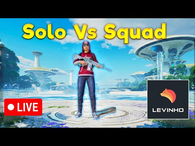  LEVINHO LIVE SOLO VS SQUAD | PUBG MOBILE