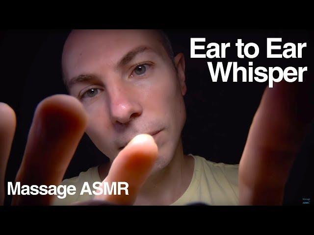 ASMR Whispering Ear to Ear Hand Movements & Touching