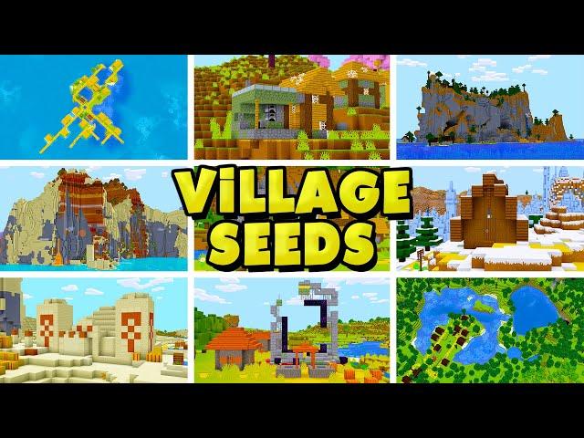 Top 20 BEST VILLAGE SEEDS for Minecraft 1.20!