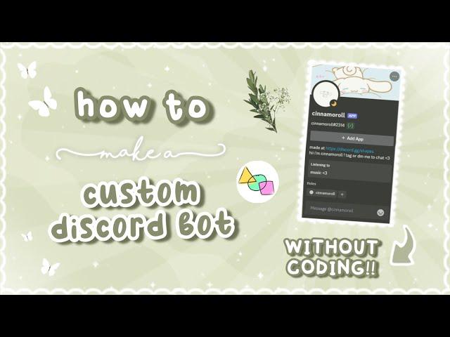 how to make a CUSTOM discord bot *without coding* | MOBILE + PC | 2024 、ely. °｡˚