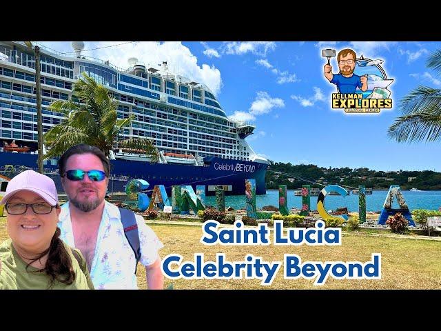 St. Lucia Port Day Adventure: Shopping, Water Taxi, & Games on Celebrity Beyond | Southern Caribbean