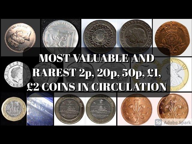 Most valuable and rarest 2p, 20p, 50p, £1, £2 coins in circulation that could be worth up to £1,500