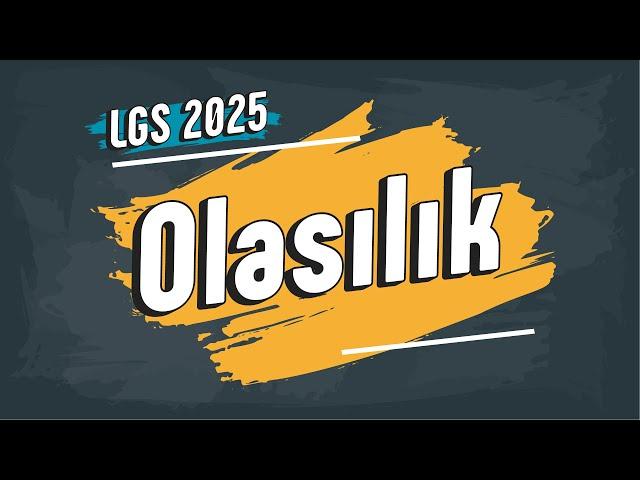 Olasılık | 8. Sınıf #LGS2025