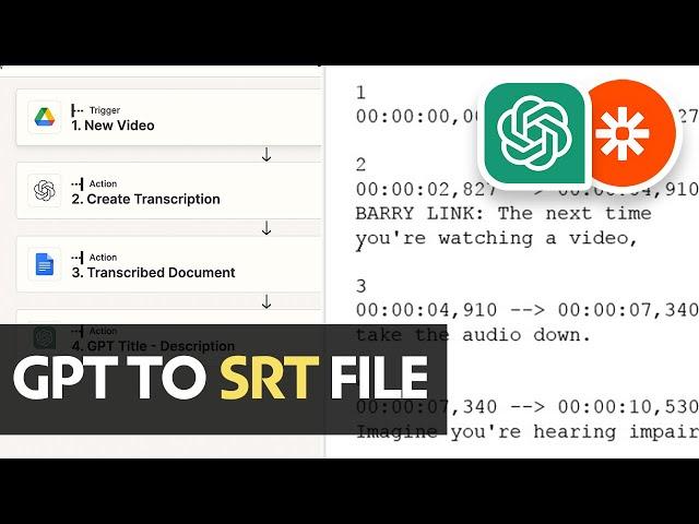 Automate Your Transcriptions: Using OpenAI's Whisper API and Zapier | Tutorial