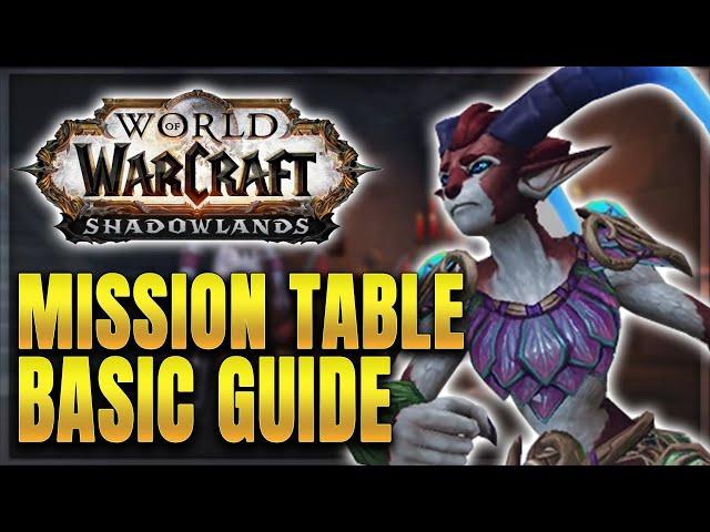 WoW: How to Use The Mission Table - Shadowlands Mission Table Guide