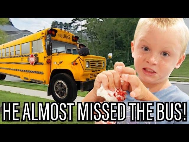 First Day of KINDERGARTEN | It Won't Stop Bleeding! | First Time on SCHOOL BUS!