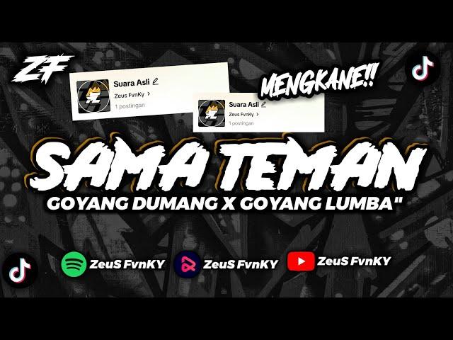 DJ SAMA TEMAN GOYANG DUMANG X GOYANG LUMBA MENGKANE BY ZEUS FVNKY