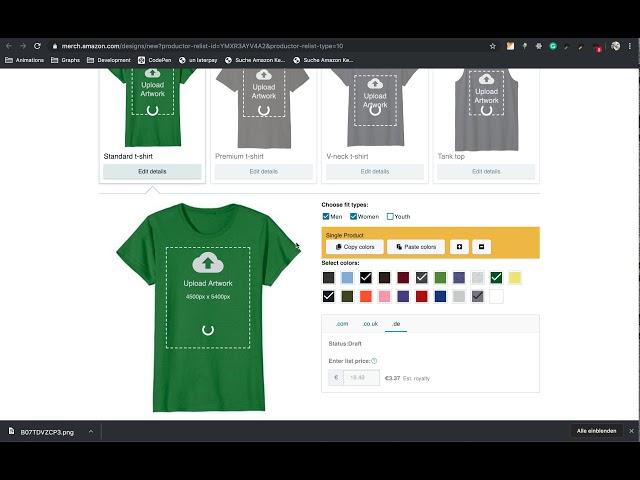 Re-Listing for Multi-Uploader with Productor for Merch by Amazon