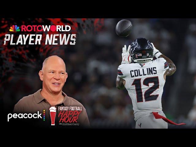 Nico Collins, Diontae Johnson top NFL Week 4 injuries | Fantasy Football Happy Hour | NFL on NBC