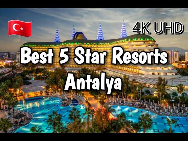 BEST 5 STAR ALL INCLUSIVE RESORTS | Antalya Turkey 2023 | Drone Footage 4K