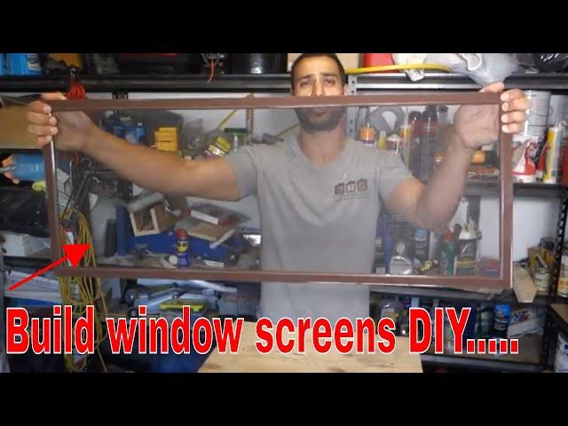 DIY fly screens for windows - how to make tutorial