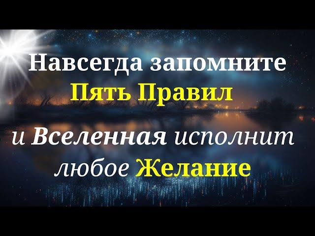 Чтобы Вселенная всегда исполняла желания, важно знать простые правила