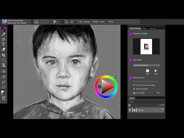 How to create a sketch from a photo using cloning in Painter Essentials 7