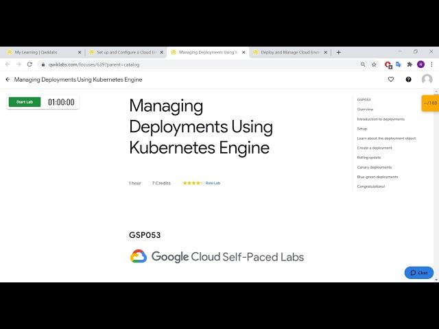 Qwiklabs - Managing Deployments Using Kubernetes Engine