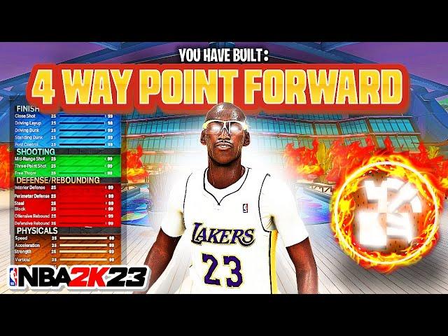 THIS "4-WAY POINT FORWARD" BUILD IS DOMINATING NBA 2K23 CURRENT GEN! GAME BREAKING BEST BUILD 2K23!