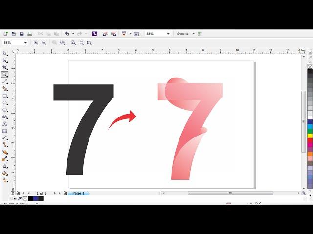 3D gradient text logo Design Tips & Tricks for Beginners - Experts  Kashif Aslam - CorelDRAW