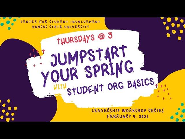 Jumpstart Your Semester with Student Org Basics