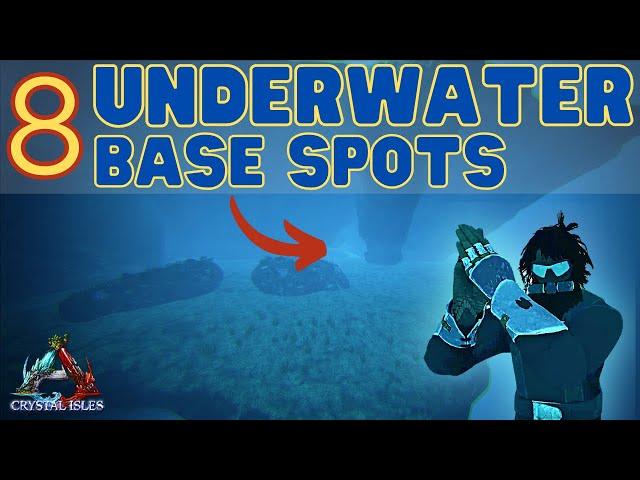 8 Best Underwater Base Spots & Ratholes on Crystal Isles | Ark Survival Evolved