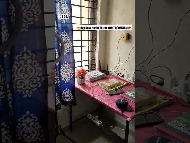 My New Hostel Room @ NIT Rourkela | 2nd Year  #nitrourkela #jee #hostelroom #shorts #viral #3gr