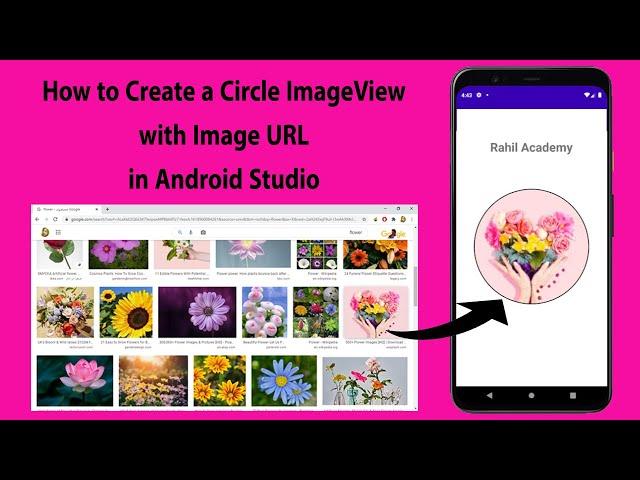 How to Create a circle ImageView with Image URL in Android Studio  | Glide and CircleImageView