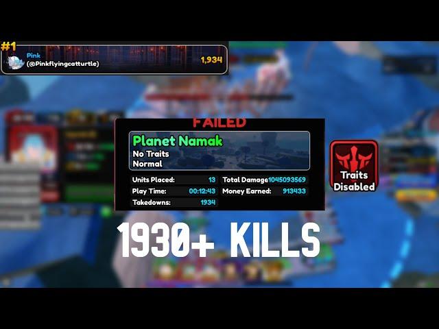 [TRAITLESS] 1930+ KILLS Tournament #6 Initial Strat | Anime Vanguards