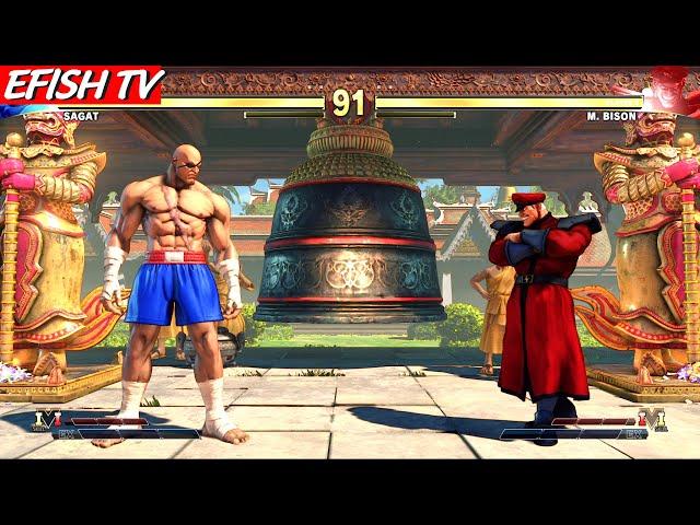 LEVEL 8 Sagat VS M Bison STREET FIGHTER V Hardest Battle Match