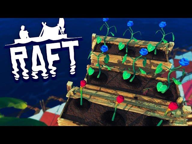 THE FLOWER FARM! Raft Survival Episode 15