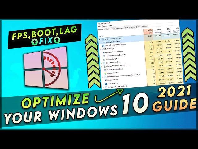 How to Optimize Windows 10 For GAMING & Performance in 2021!