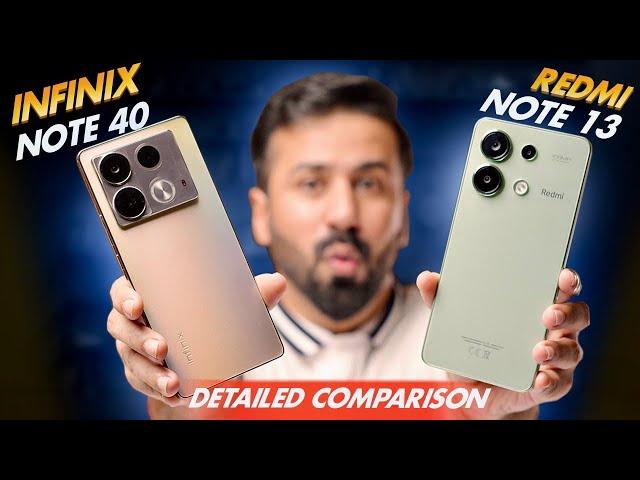 Infinix Note 40 VS Redmi Note 13 | Full Comparision | Best Phone Under 55000 | Which Should we Buy ?