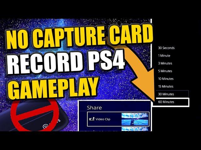 *NEW* How to Record PS4 Gameplay without a CAPTURE CARD (Record Up to 1 HOUR)