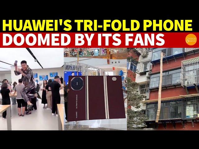 Huawei’s Tri-Fold Phone, Doomed by Its Fans! Folds and Breaks, Becoming a Historic Joke