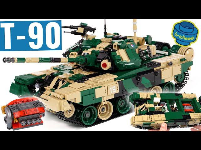 T-90 Modern Russian Main Battle Tank WITH INTERIOR - Panlos 632005 (Speed Build Review)