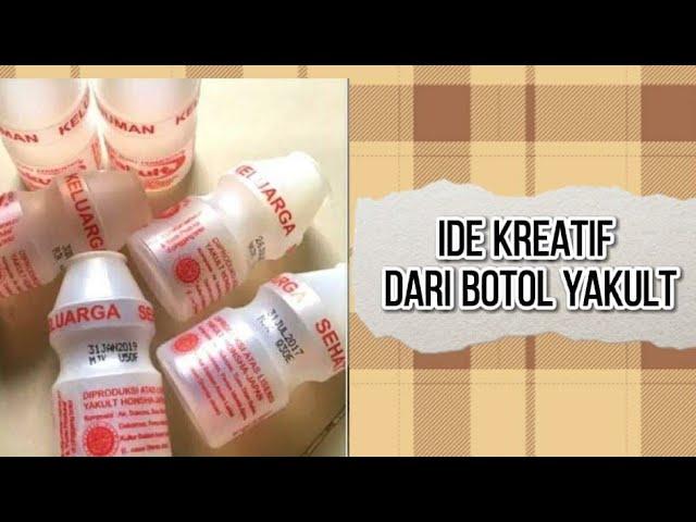 Ide kreatif dari botol yakult bekas yang tak terduga #shorts #craft #tutorial  #botolplastik