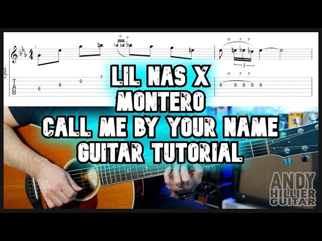 Lil Nas X - MONTERO (Call Me By Your Name) Guitar tutorial