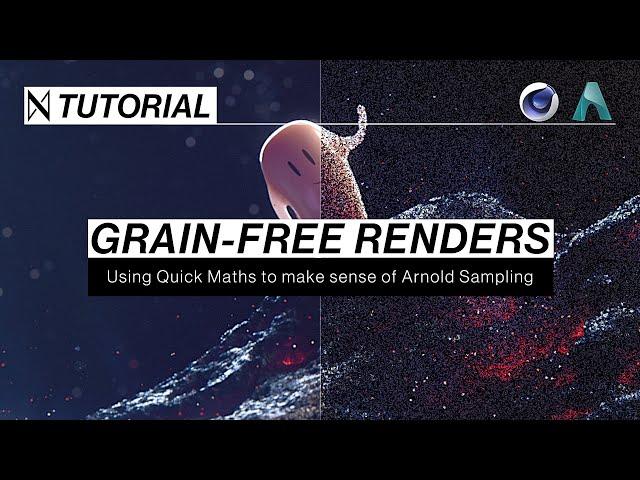 C4D & Arnold TUTORIAL | Grain-Free Renders in 4 Steps [Cinema 4D & Arnold Renderer]