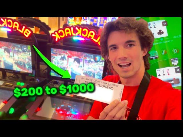 $200 into $1000 on Virtual BlackJack Challenge!