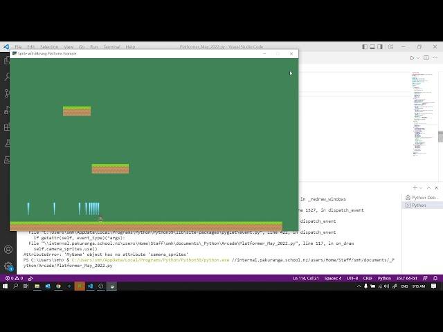 Python Arcade - using example code video 3