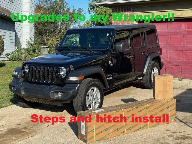 Update for the 2021 Jeep Wrangler Sport running boards and trailer hitch install