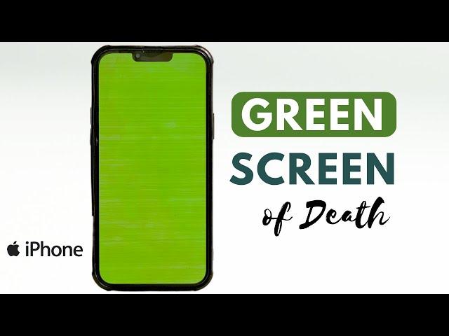 How to Fix iPhone 13 Pro Max Green Screen issue?