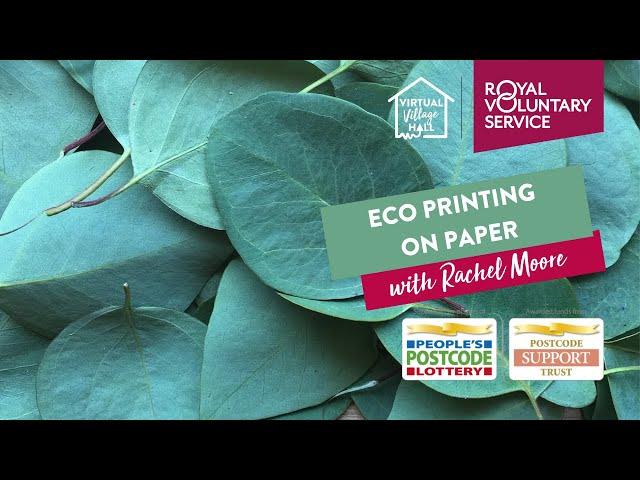 Eco Printing onto Paper with Rachel Moore 