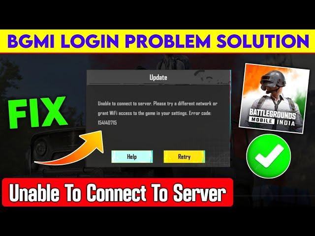 unable to connect server bgmi | unable to connect to server please try again later | bgmi login fix