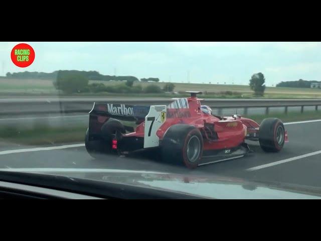 When you meet Formula GP2 on highway