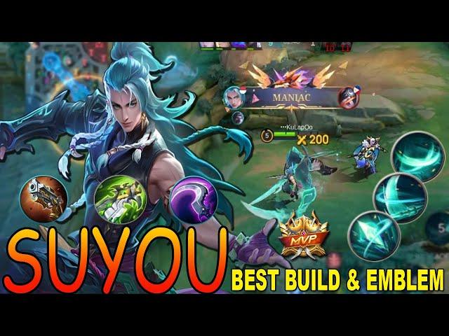 Suyou "THE BEAST" Best Build & Emblem 2024 | Mobile Legends