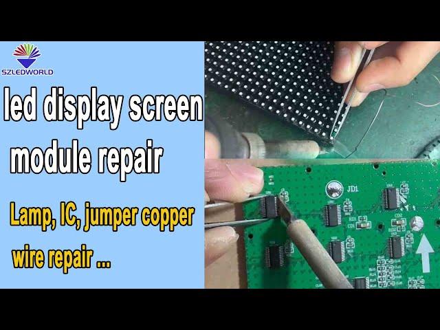 led display screen module repair, IC, lamps repair outdoor, indoor P10, P8, P6, P5, P4.81, P3.9, P2