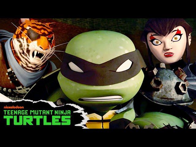 Can the Ninja Turtles and Karai Defeat Tiger Claw?  | "Broken Foot" Full Scene | TMNT